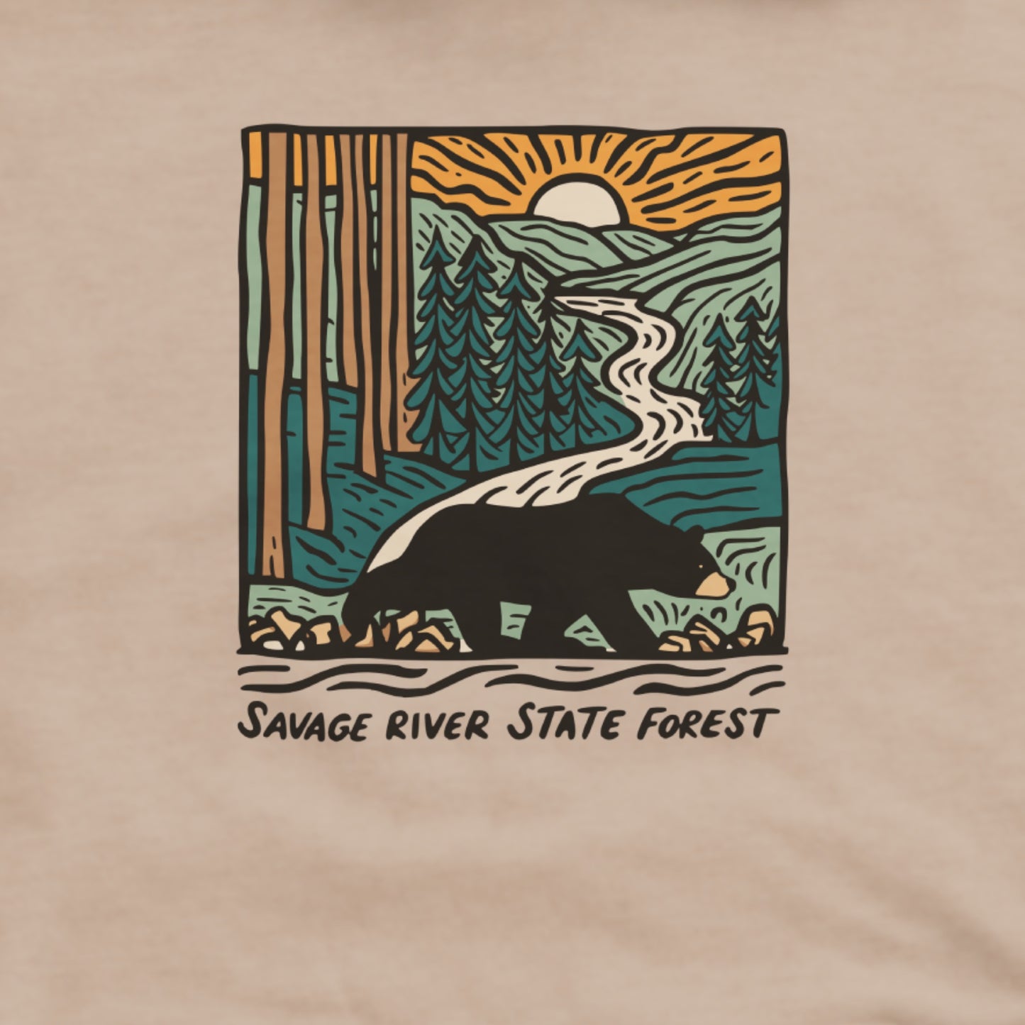 Savage River State Forest Hoodie Adventure and Outdoors Themed Hoodie