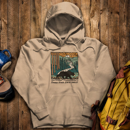 Savage River State Forest Hoodie Sand Adventure and Outdoors Themed Hoodie