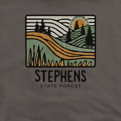 Stephens State Forest Hoodie Adventure and Outdoors Themed Hoodie