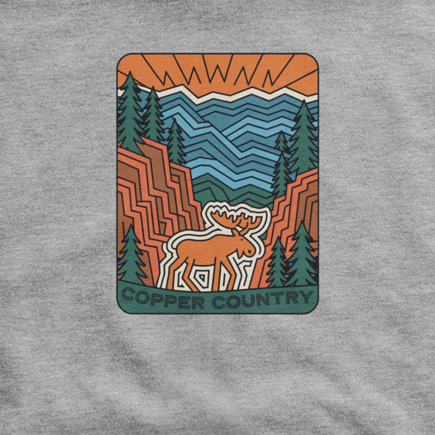Copper Country State Forest Hoodie Adventure and Outdoors Themed Hoodie