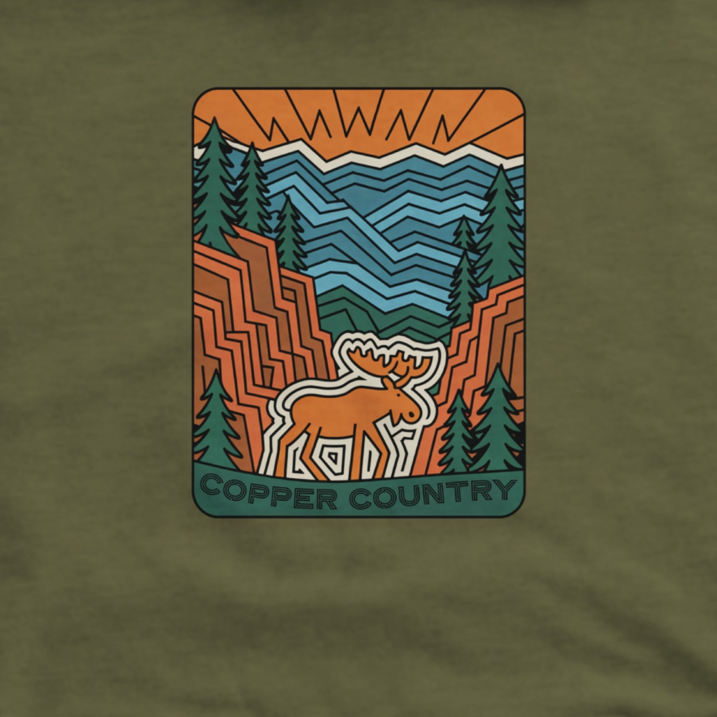 Copper Country State Forest Hoodie Adventure and Outdoors Themed Hoodie