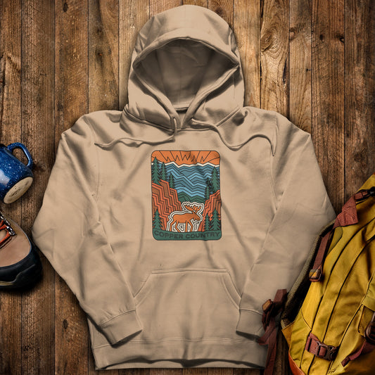 Copper Country State Forest Hoodie Sand Adventure and Outdoors Themed Hoodie