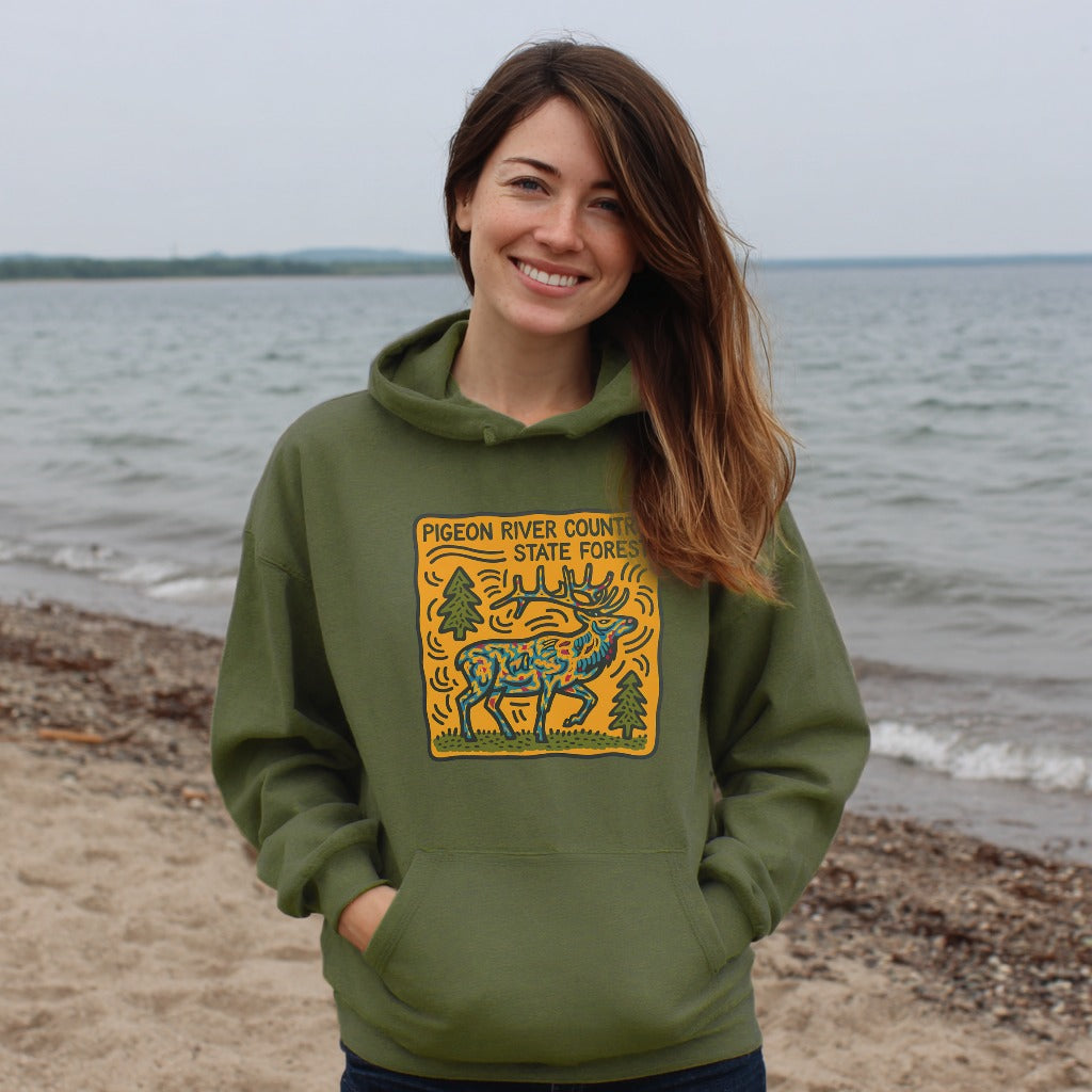 Pigeon River Country State Forest Hoodie Adventure and Outdoors Themed Hoodie
