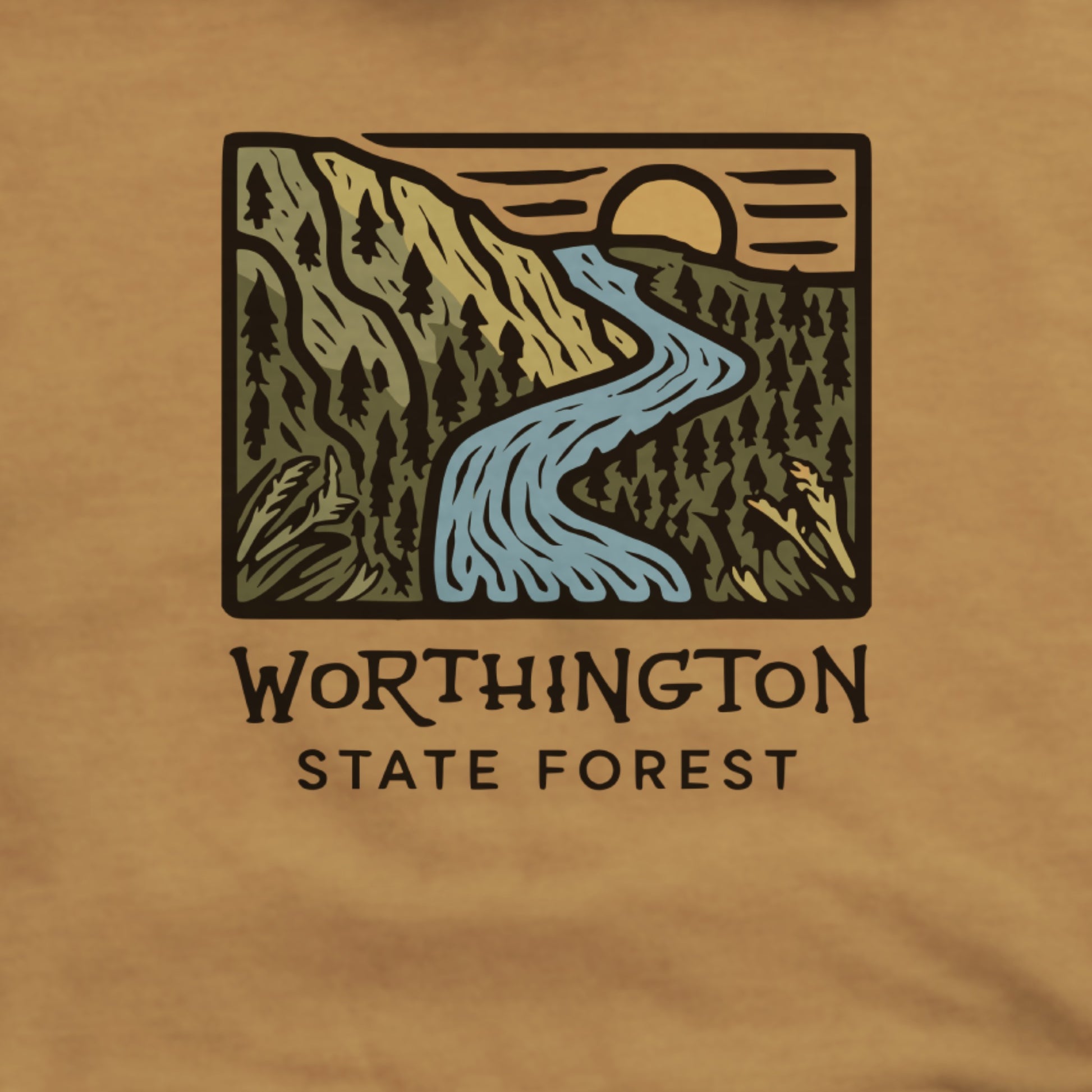 Worthington State Forest Hoodie Adventure and Outdoors Themed Hoodie