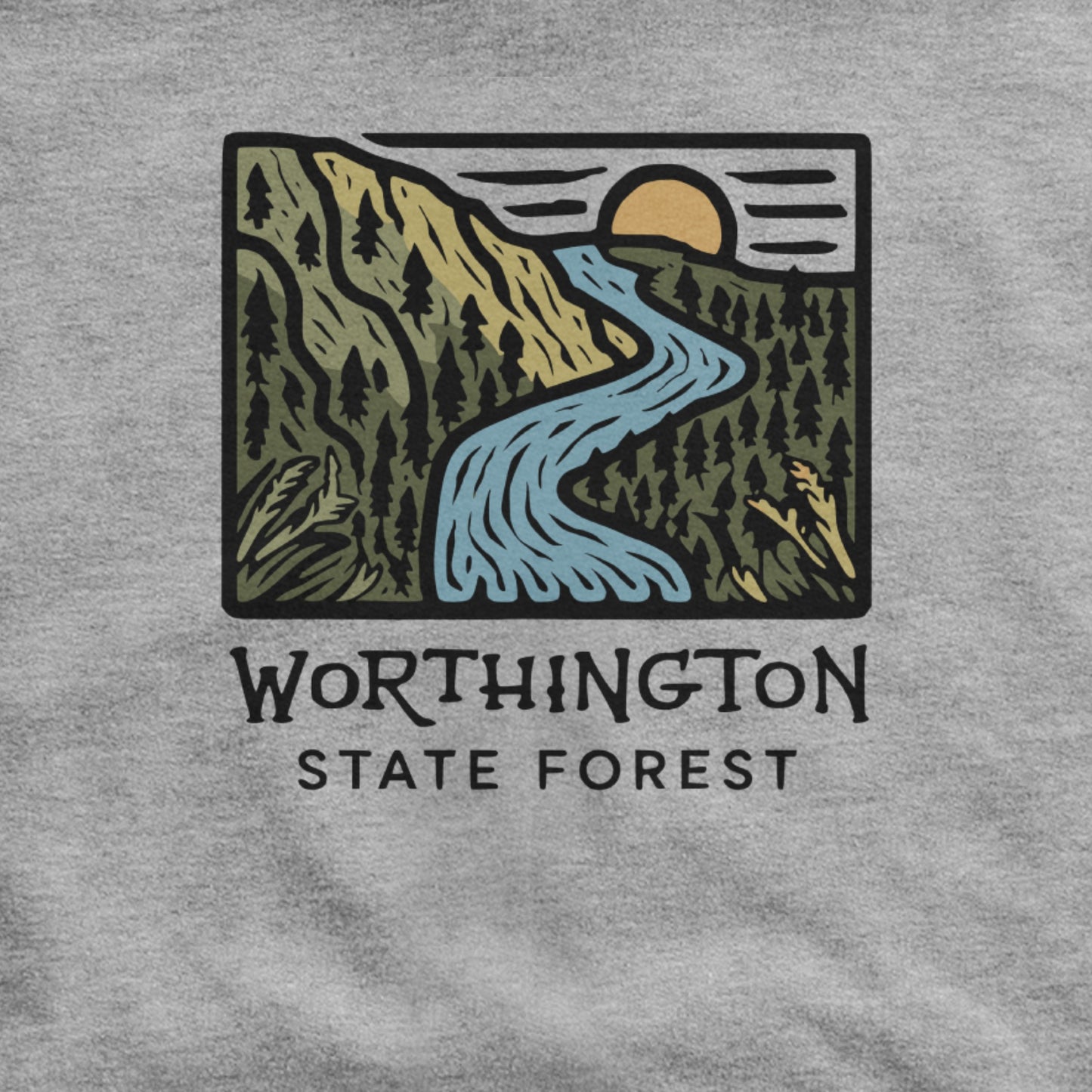 Worthington State Forest Hoodie Adventure and Outdoors Themed Hoodie