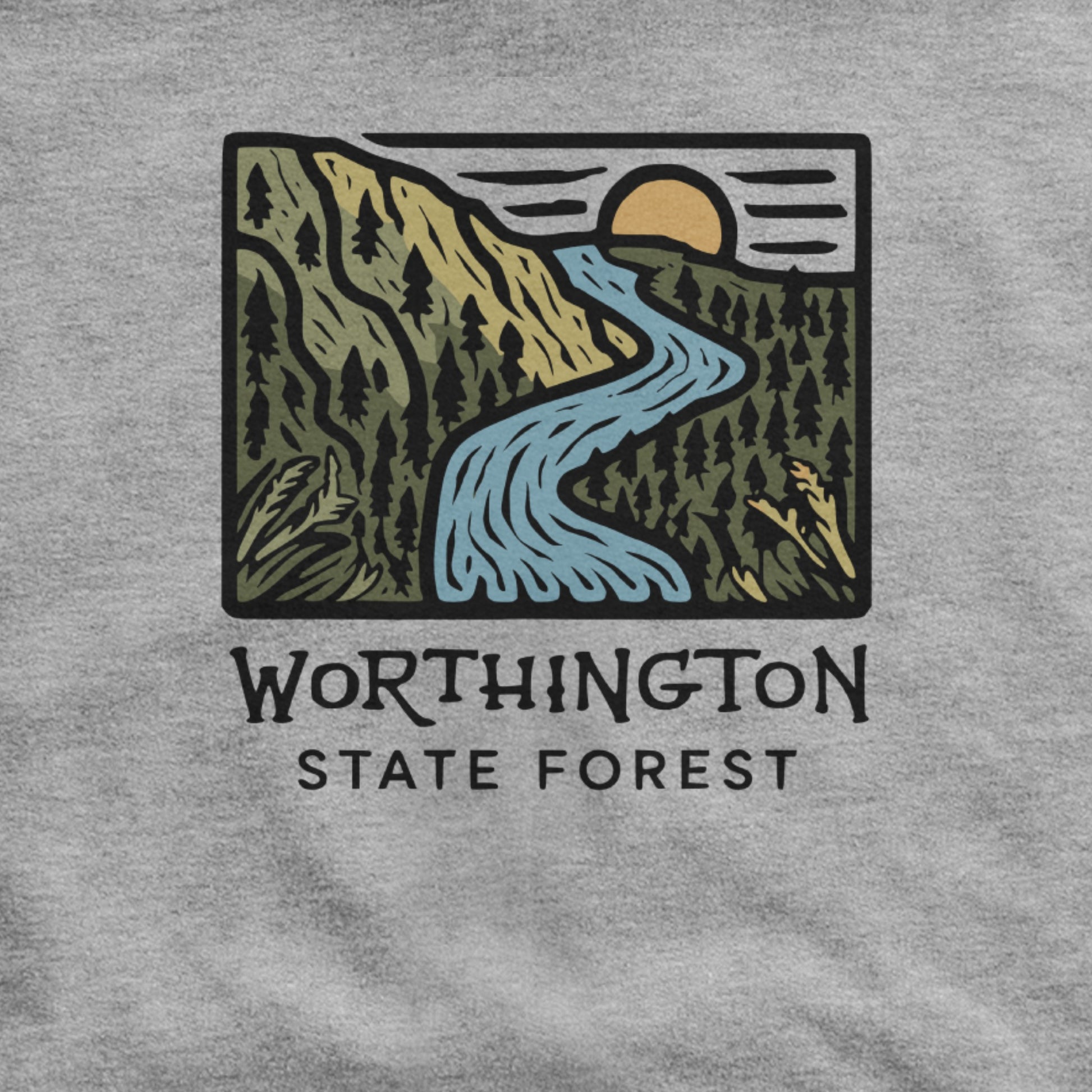 Worthington State Forest Hoodie Adventure and Outdoors Themed Hoodie