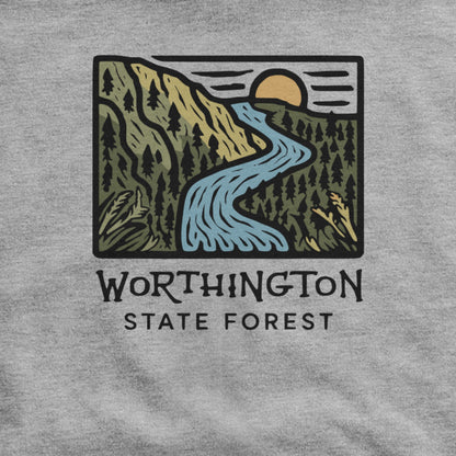 Worthington State Forest Hoodie Adventure and Outdoors Themed Hoodie
