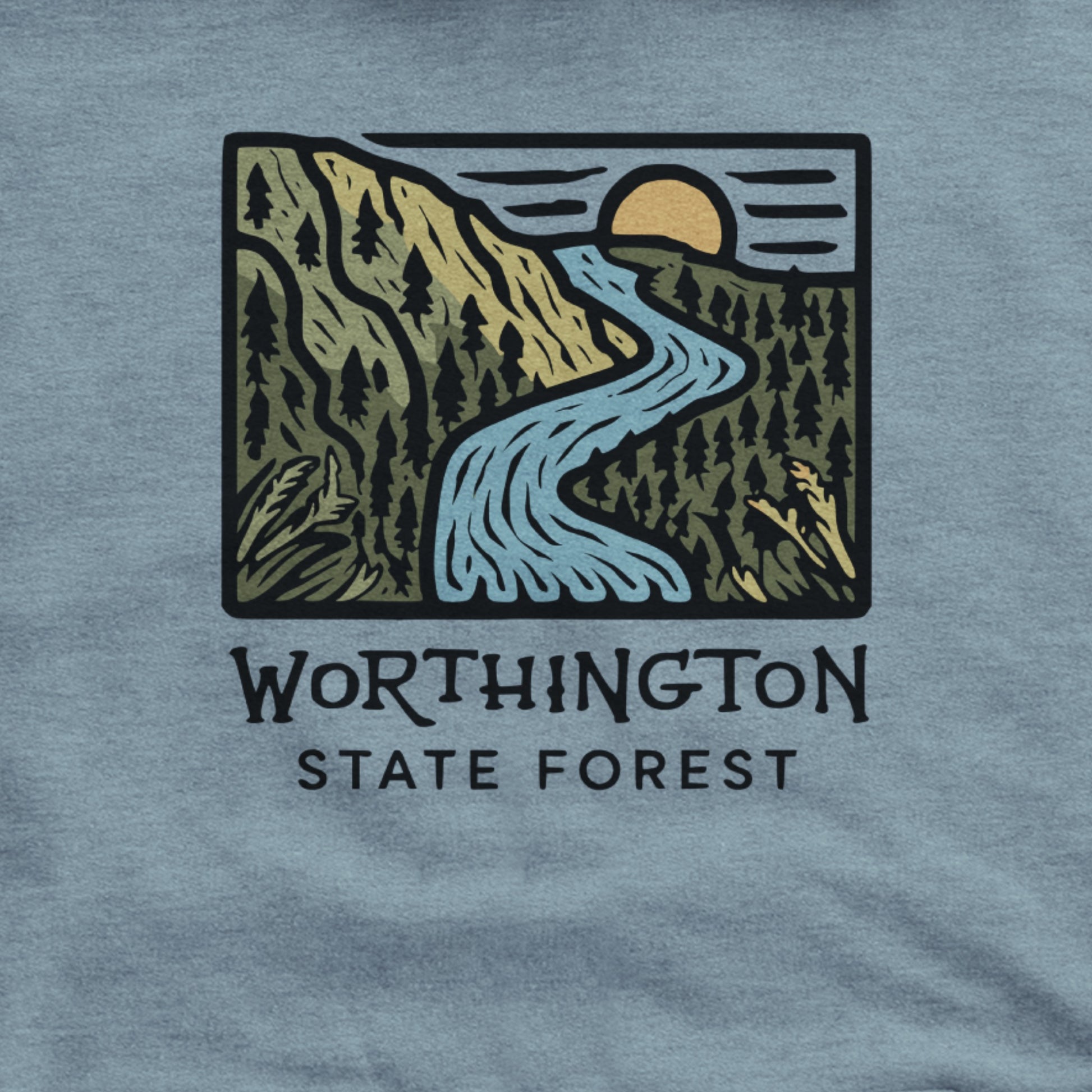 Worthington State Forest Hoodie Adventure and Outdoors Themed Hoodie