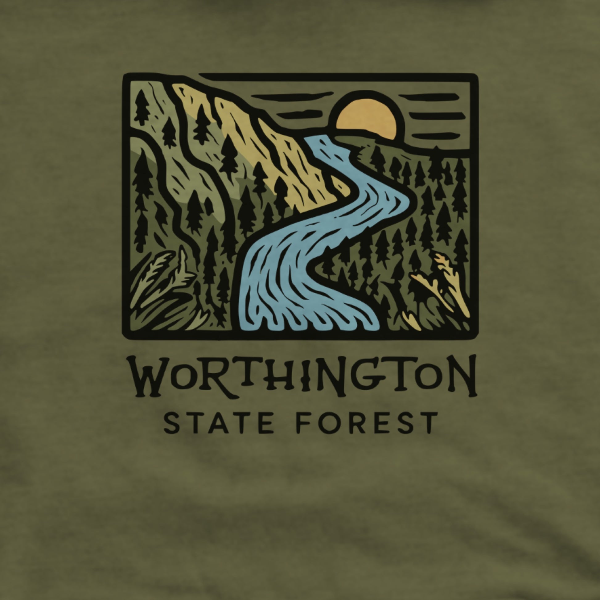 Worthington State Forest Hoodie Adventure and Outdoors Themed Hoodie