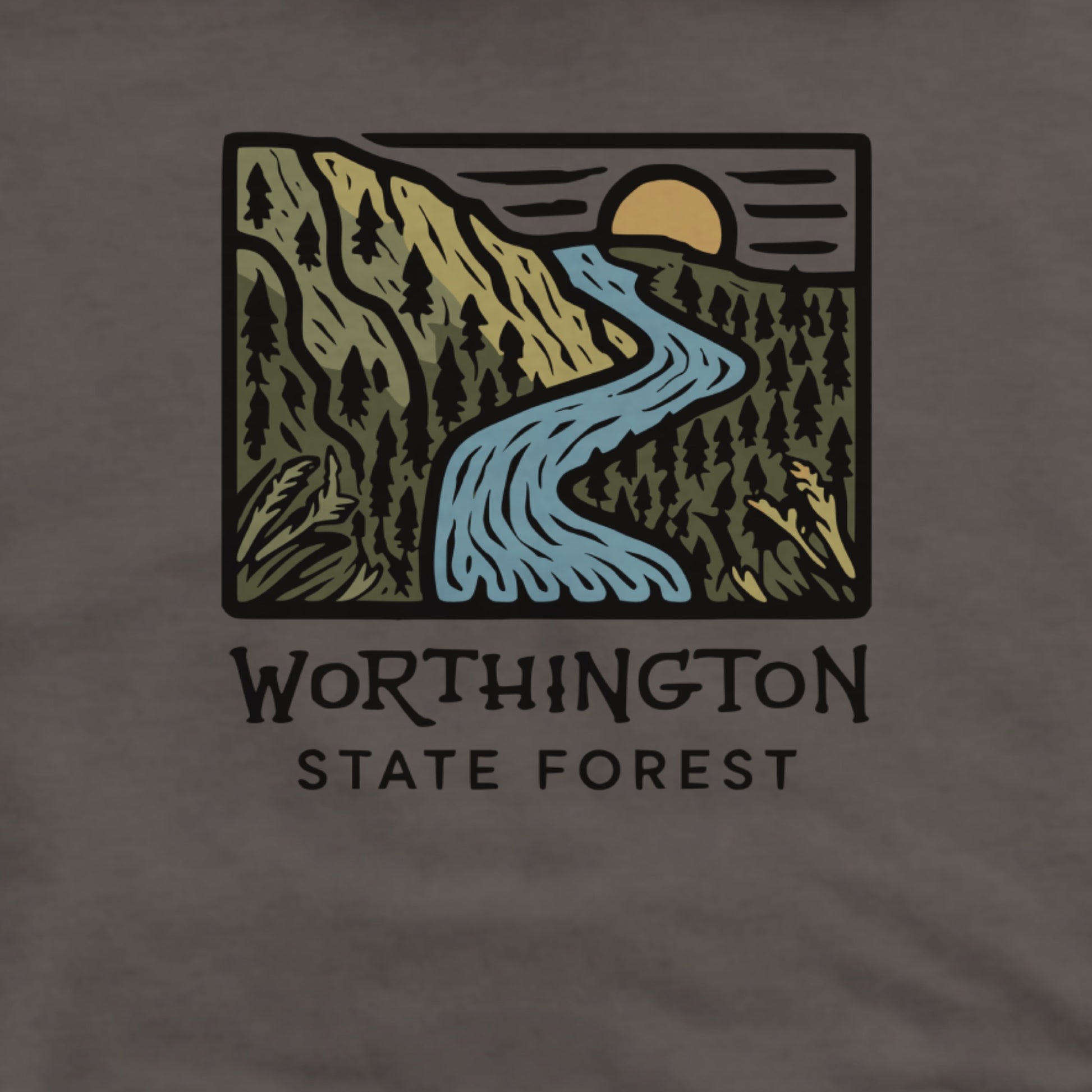 Worthington State Forest Hoodie Adventure and Outdoors Themed Hoodie