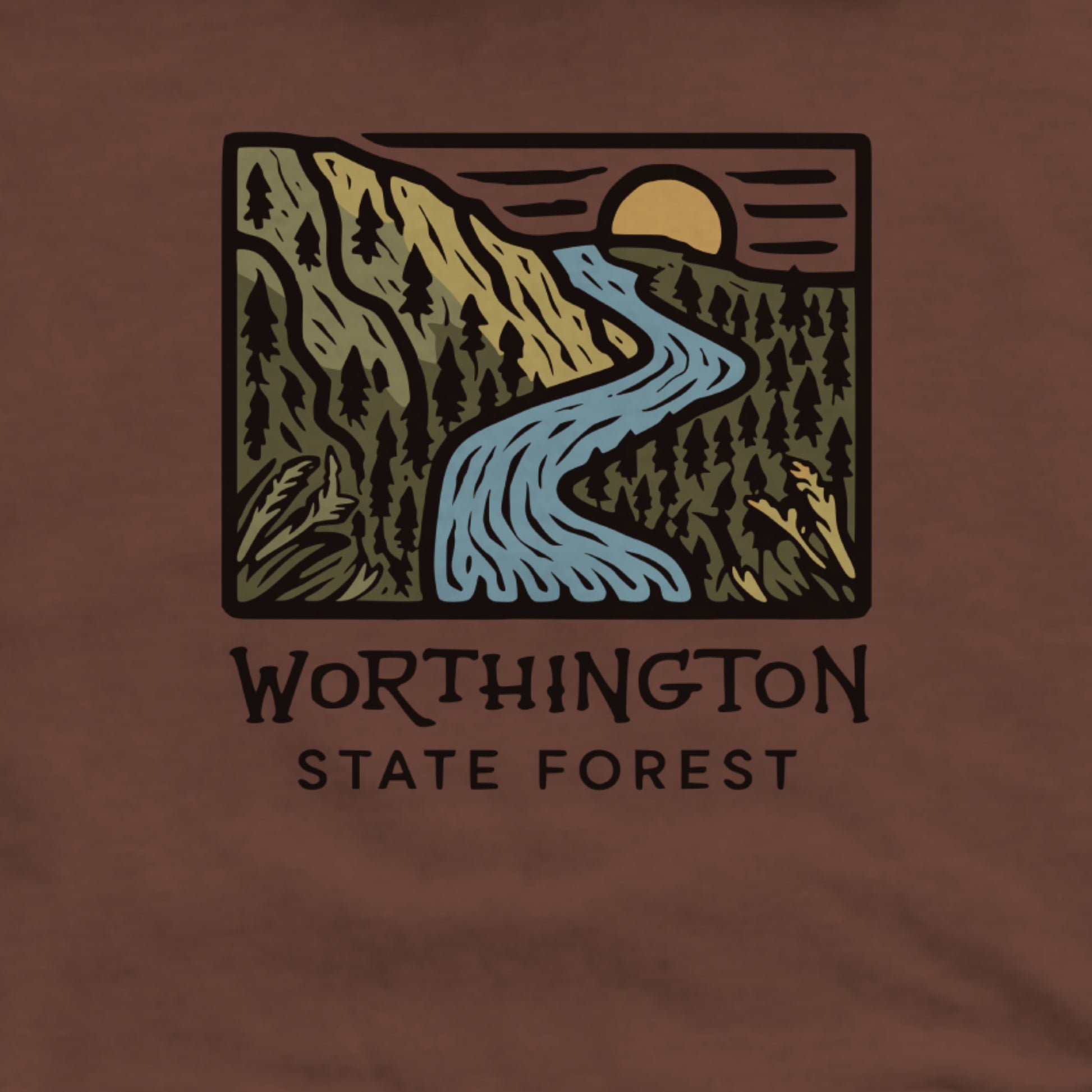 Worthington State Forest Hoodie Adventure and Outdoors Themed Hoodie