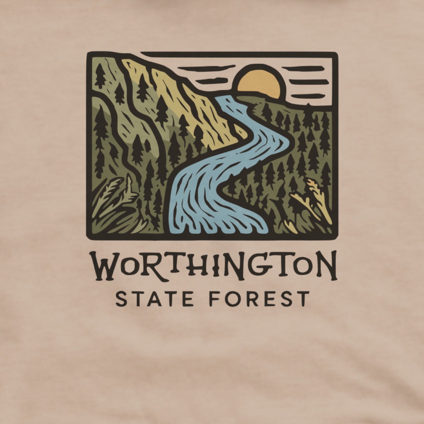 Worthington State Forest Hoodie Adventure and Outdoors Themed Hoodie