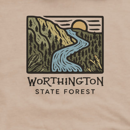 Worthington State Forest Hoodie Adventure and Outdoors Themed Hoodie