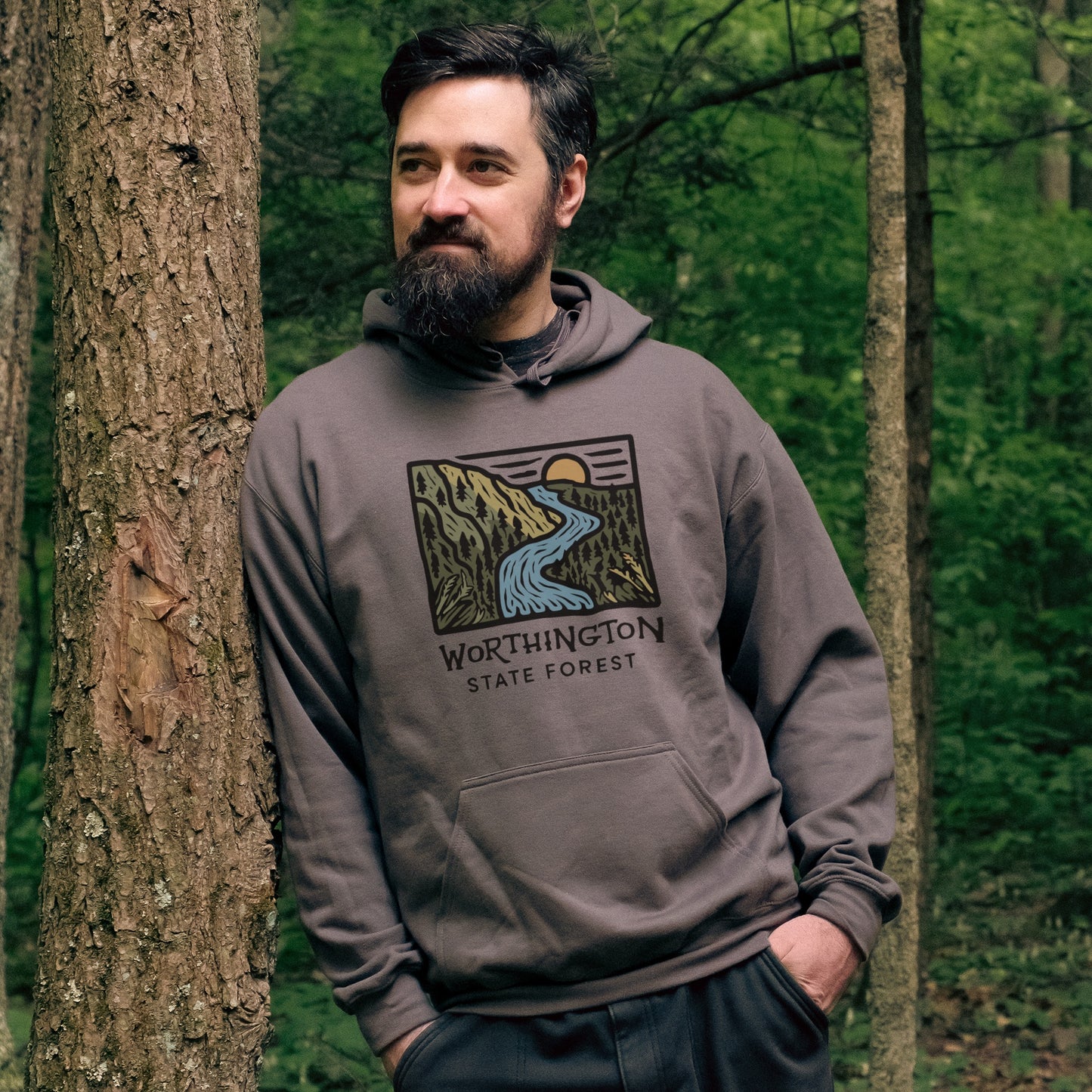 Worthington State Forest Hoodie Adventure and Outdoors Themed Hoodie