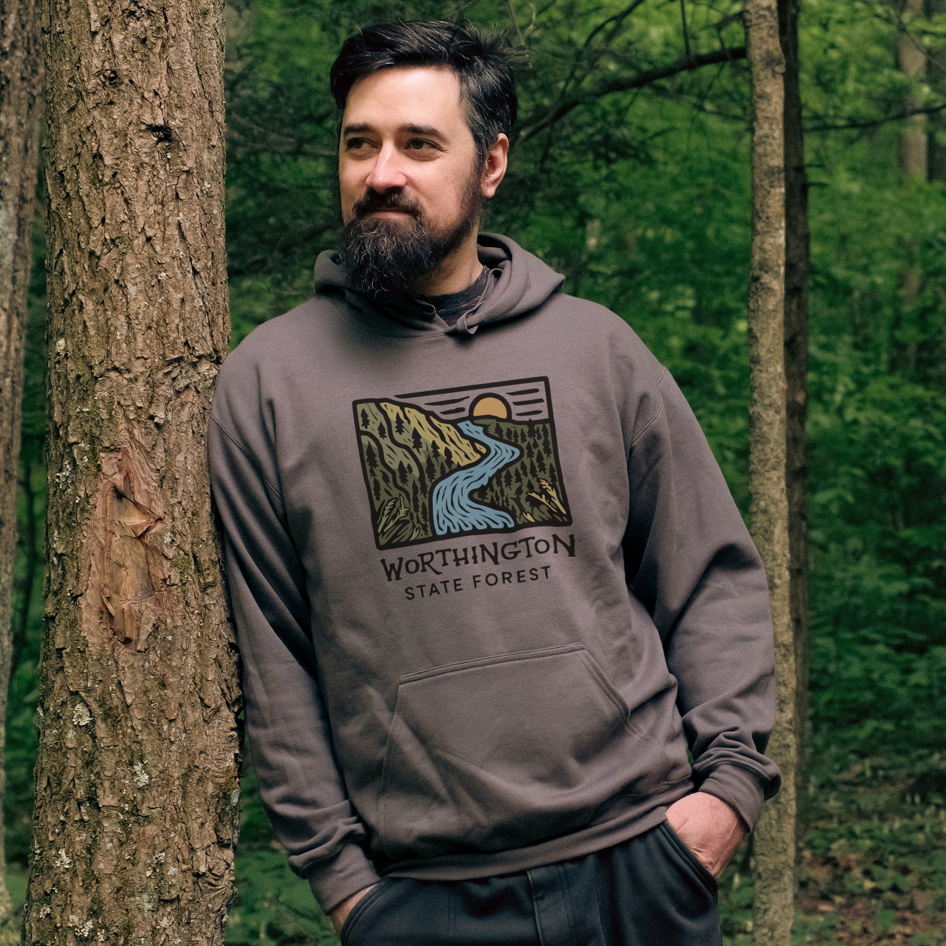 Worthington State Forest Hoodie Adventure and Outdoors Themed Hoodie