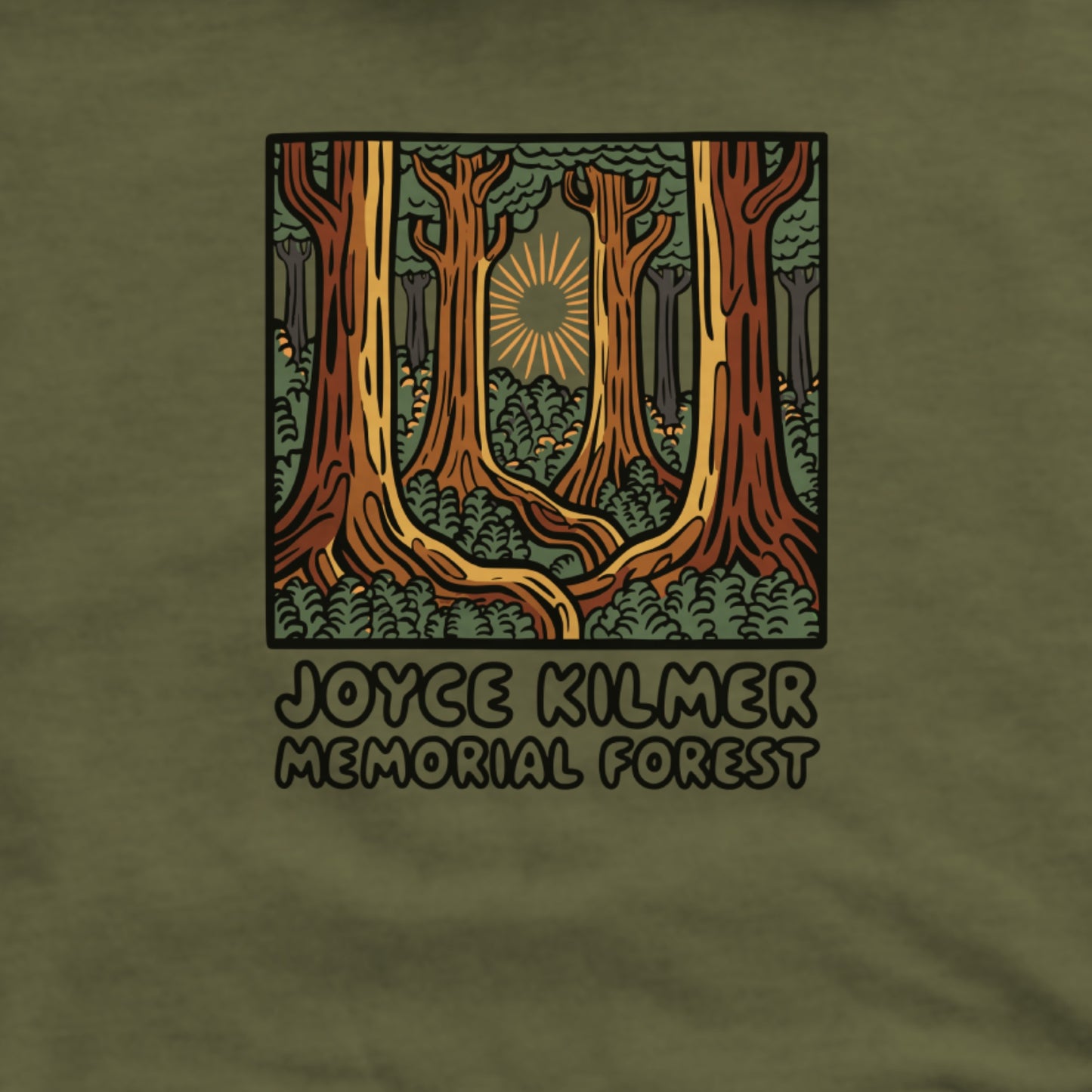 Joyce Kilmer Memorial Forest Hoodie Adventure and Outdoors Themed Hoodie