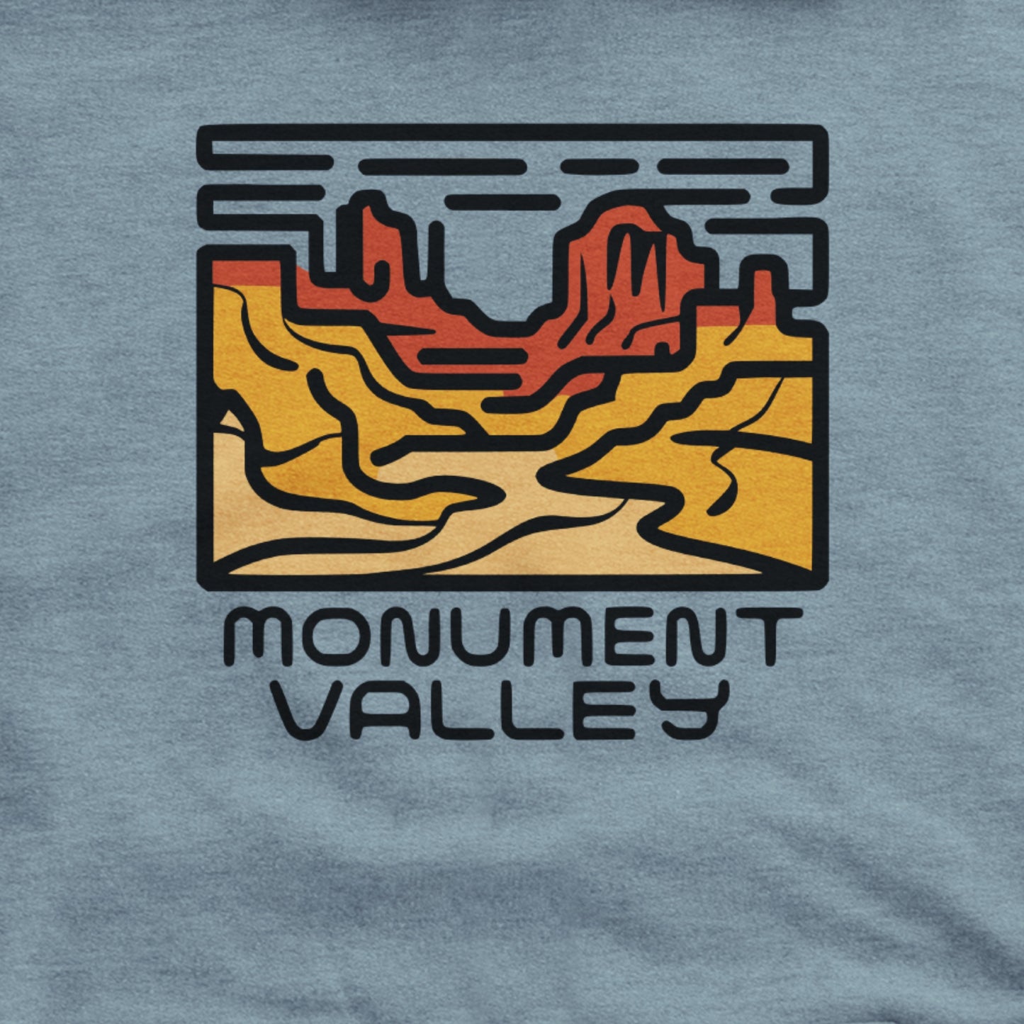 Monument Valley Hoodie Adventure and Outdoors Themed Hoodie