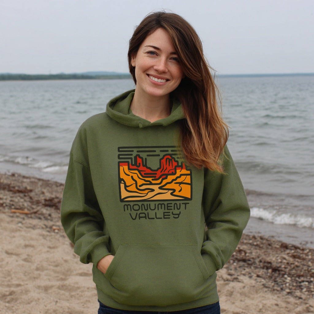 Monument Valley Hoodie Adventure and Outdoors Themed Hoodie