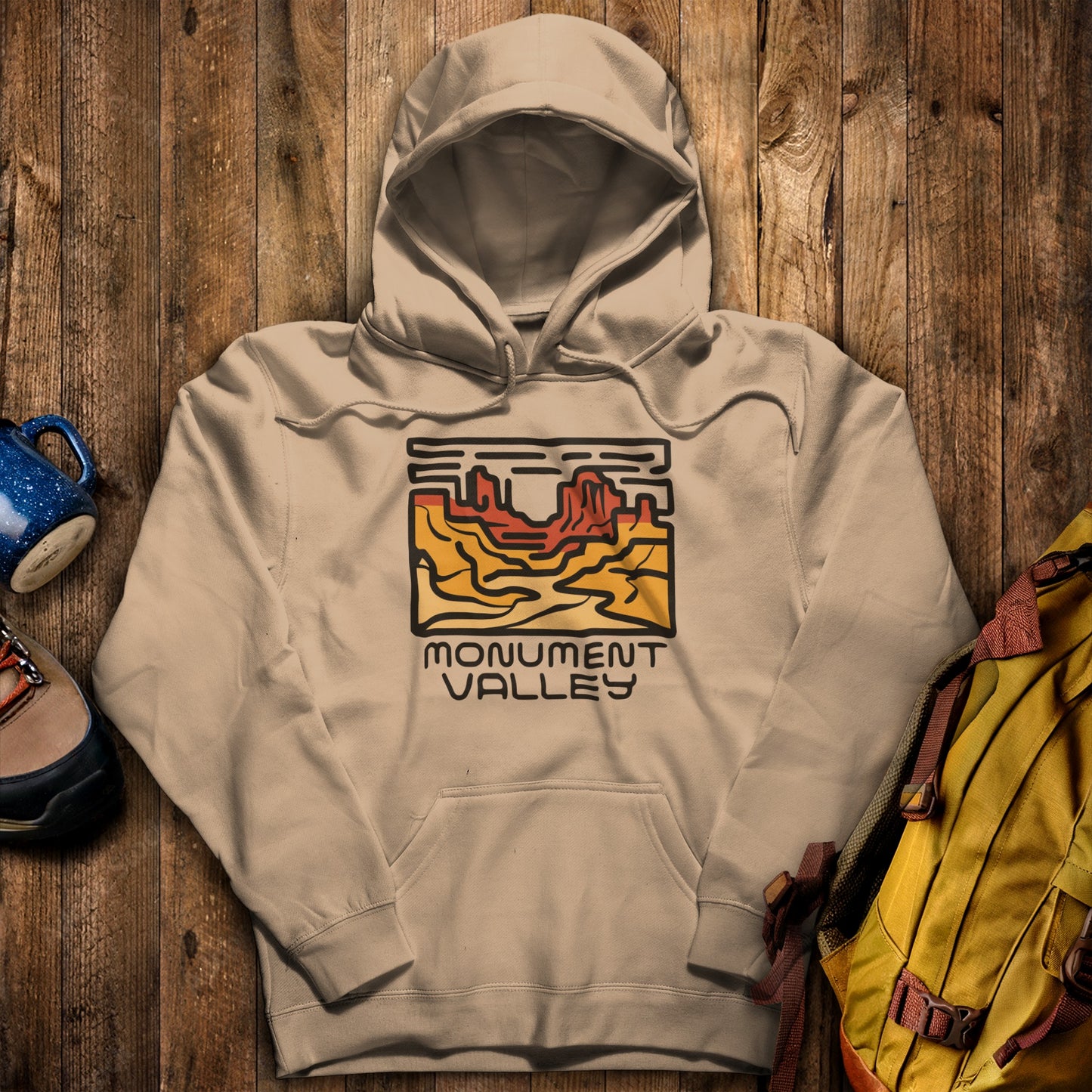 Monument Valley Hoodie Sand Adventure and Outdoors Themed Hoodie