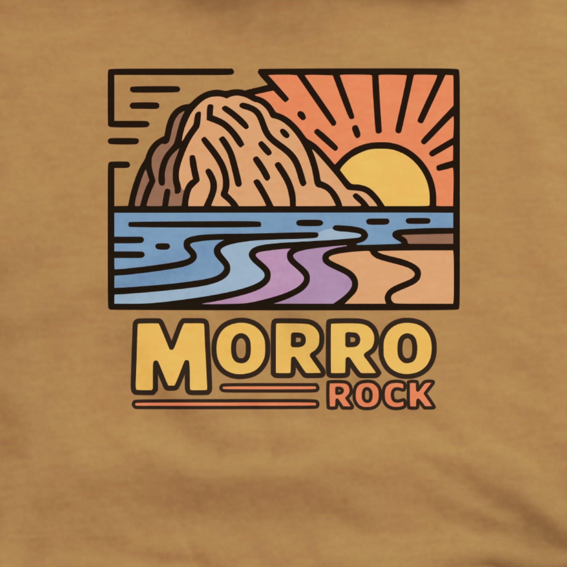Morro Rock Hoodie Adventure and Outdoors Themed Hoodie