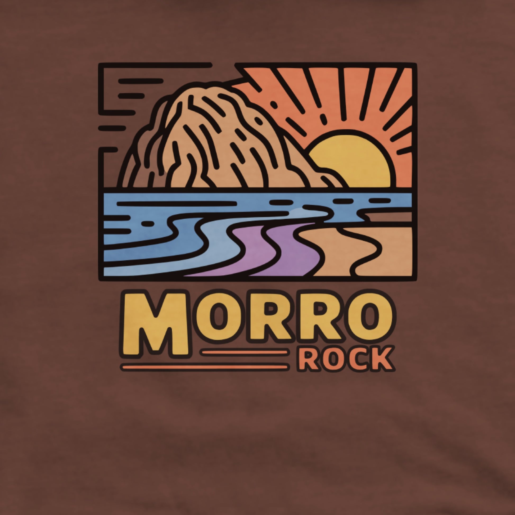 Morro Rock Hoodie Adventure and Outdoors Themed Hoodie