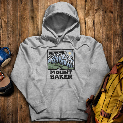 Mount Baker Hoodie Sport Grey Adventure and Outdoors Themed Hoodie