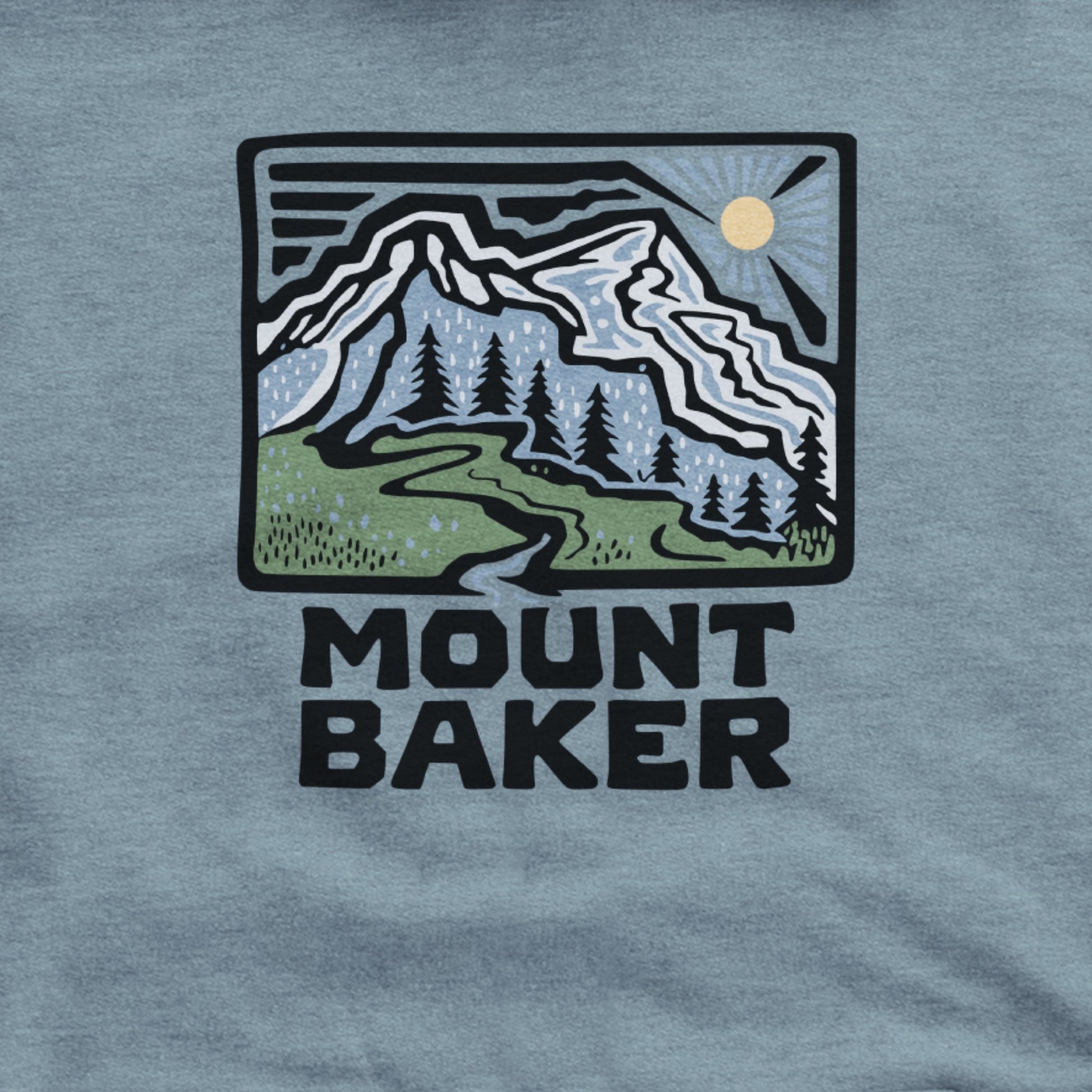 Mount Baker Hoodie Adventure and Outdoors Themed Hoodie