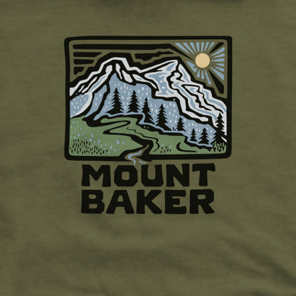 Mount Baker Hoodie Adventure and Outdoors Themed Hoodie