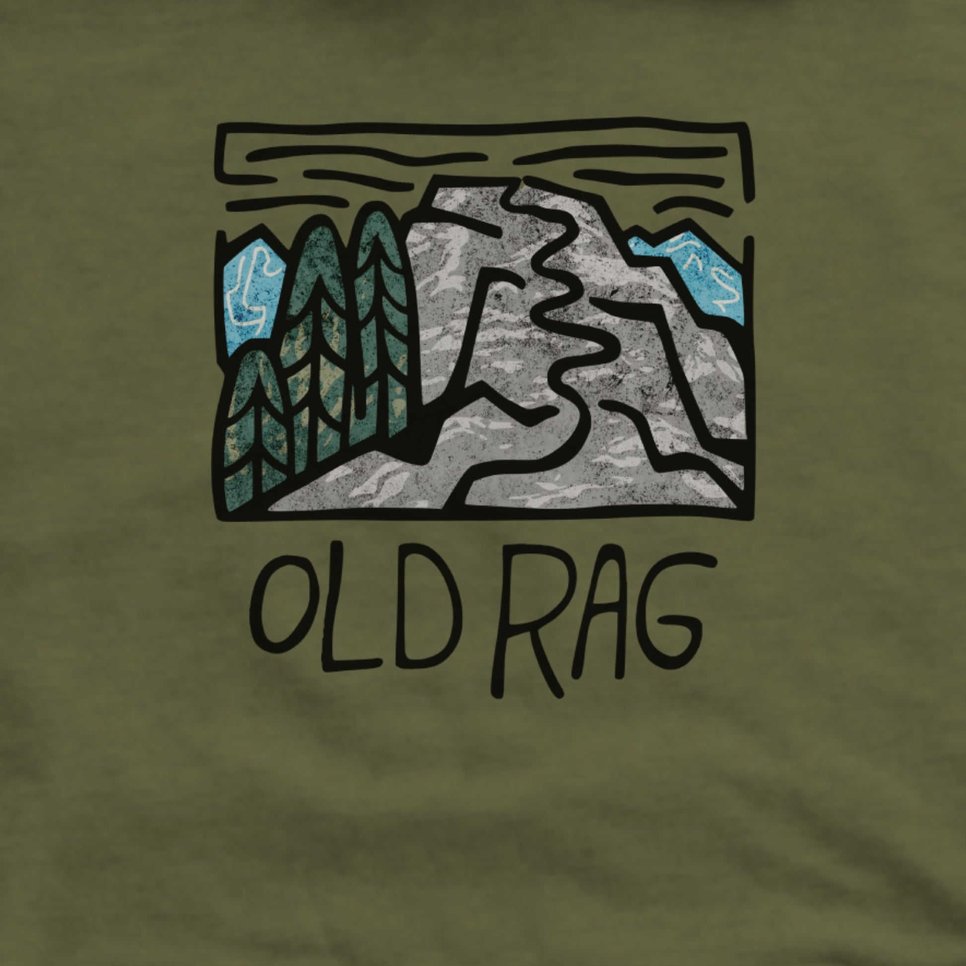 Old Rag Mountain Hoodie Adventure and Outdoors Themed Hoodie