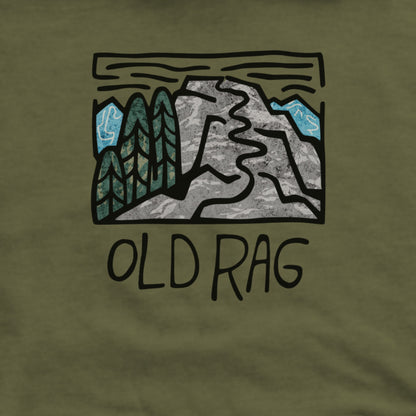 Old Rag Mountain Hoodie Adventure and Outdoors Themed Hoodie