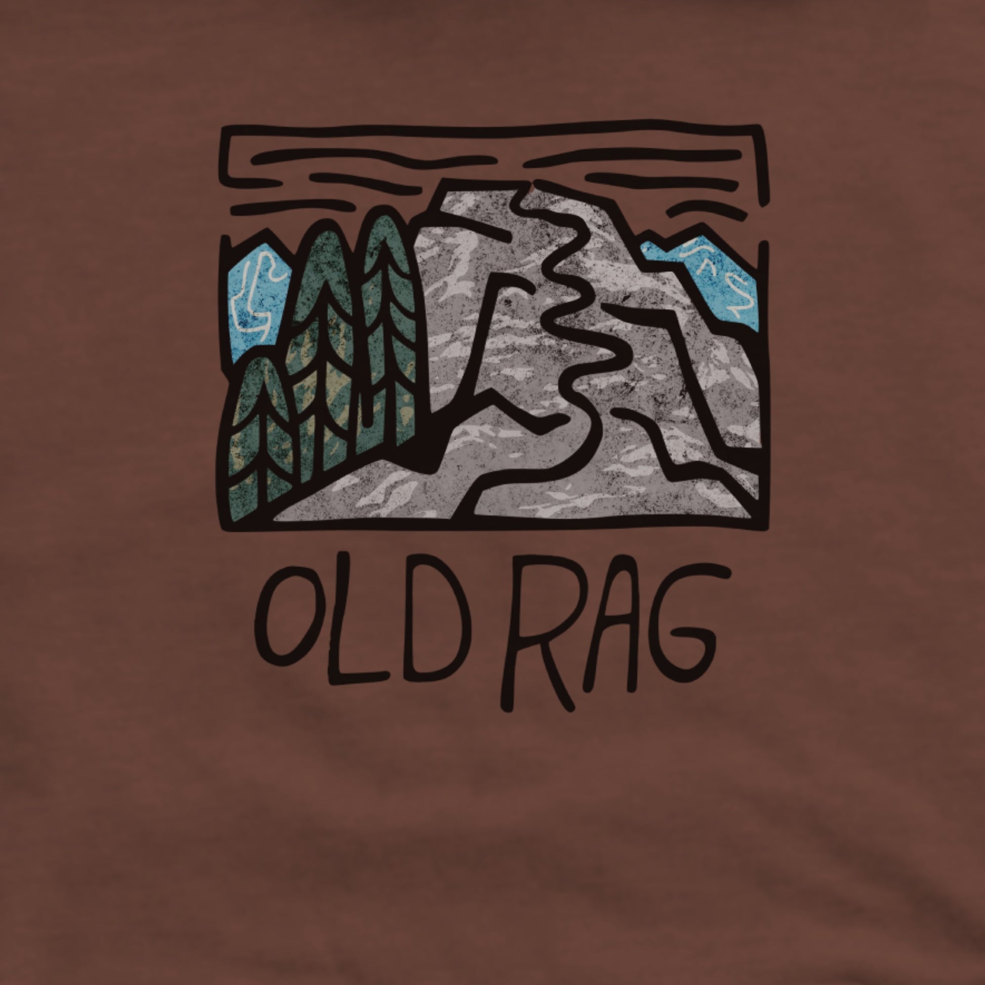 Old Rag Mountain Hoodie Adventure and Outdoors Themed Hoodie