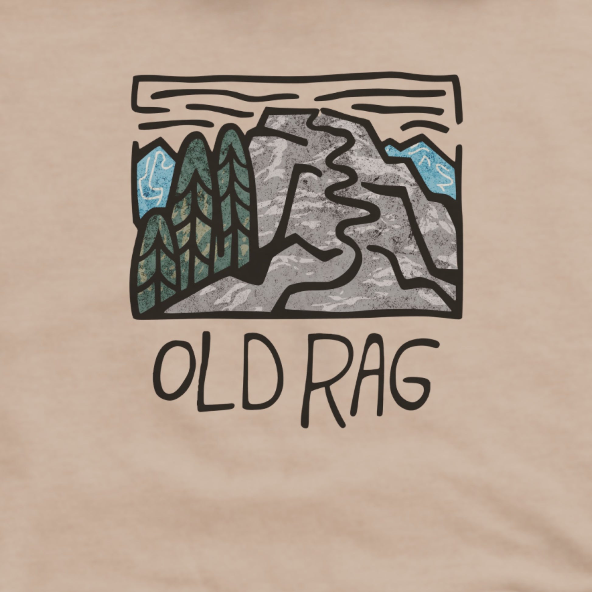 Old Rag Mountain Hoodie Adventure and Outdoors Themed Hoodie
