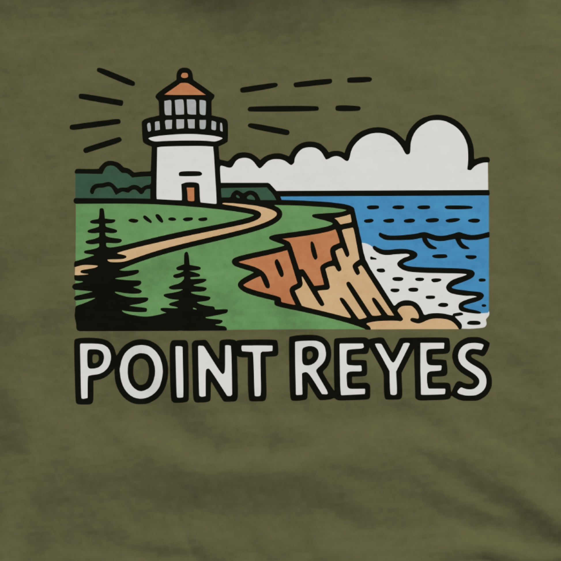 Point Reyes National Seashore Hoodie Adventure and Outdoors Themed Hoodie