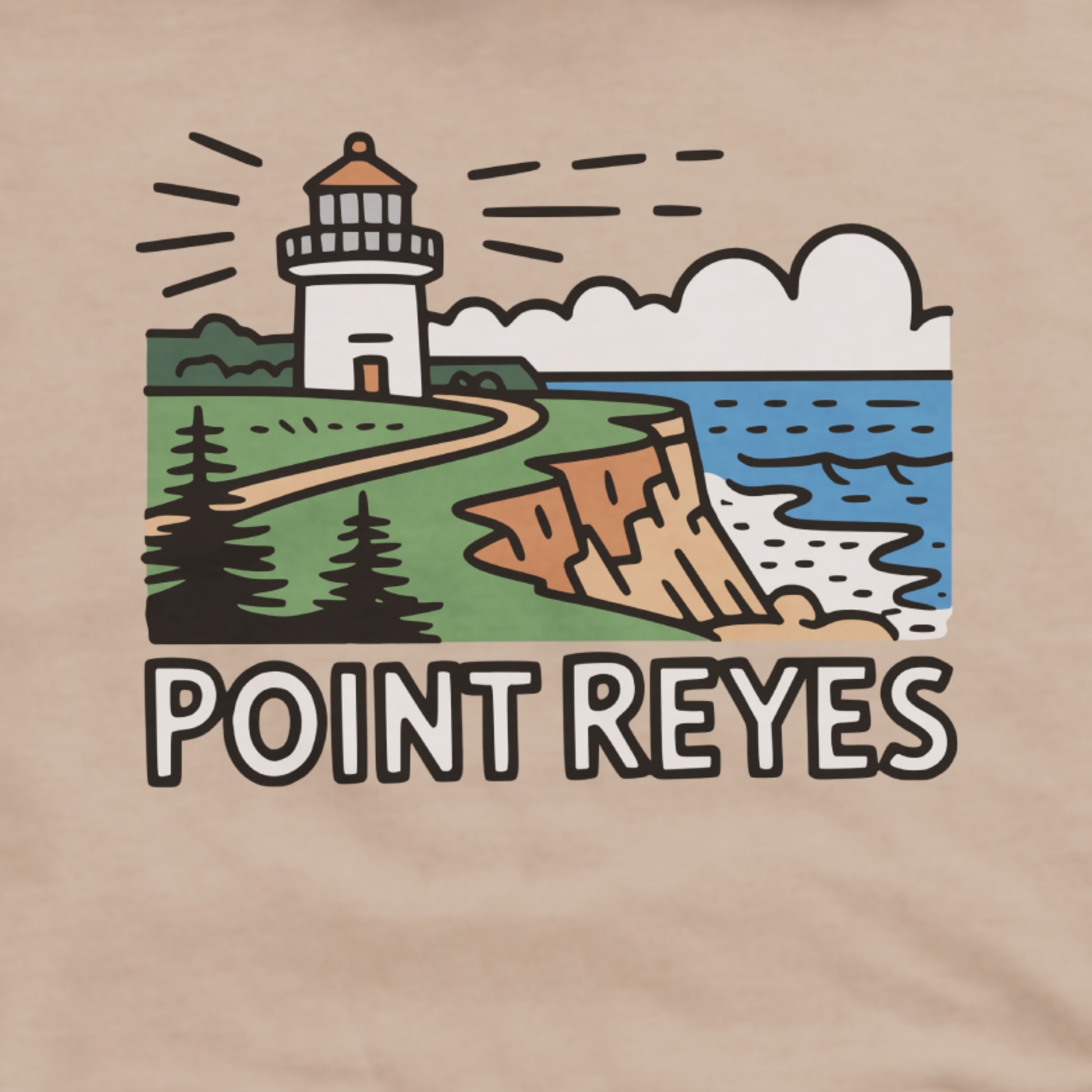 Point Reyes National Seashore Hoodie Adventure and Outdoors Themed Hoodie
