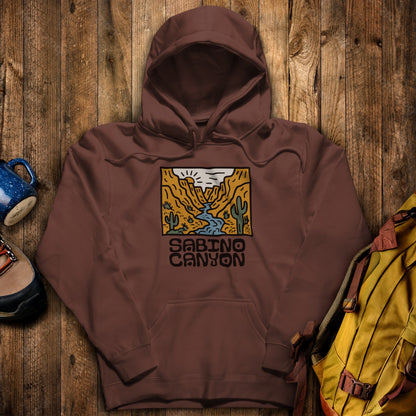 Sabino Canyon Hoodie Cocoa Adventure and Outdoors Themed Hoodie