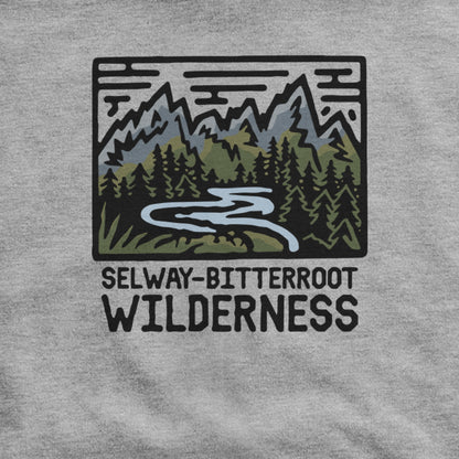 Selway-Bitterroot Wilderness Hoodie Adventure and Outdoors Themed Hoodie