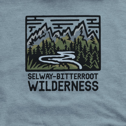 Selway-Bitterroot Wilderness Hoodie Adventure and Outdoors Themed Hoodie