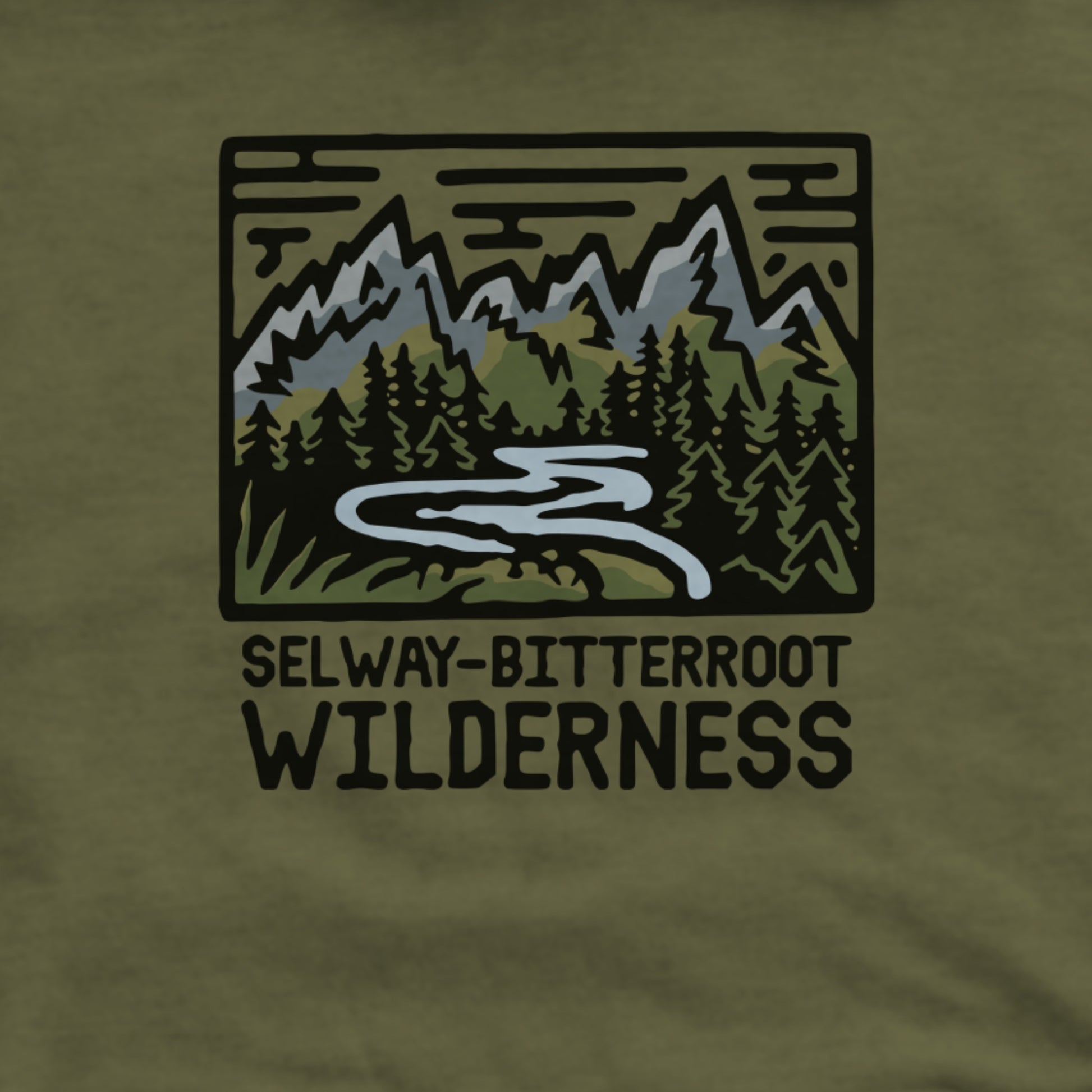 Selway-Bitterroot Wilderness Hoodie Adventure and Outdoors Themed Hoodie