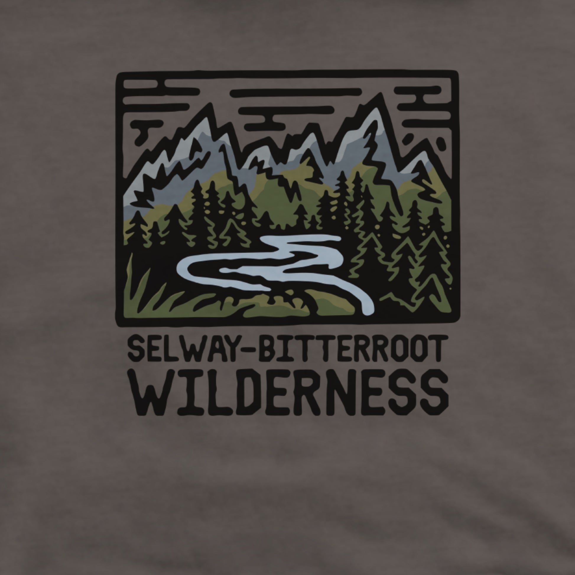 Selway-Bitterroot Wilderness Hoodie Adventure and Outdoors Themed Hoodie