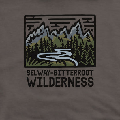 Selway-Bitterroot Wilderness Hoodie Adventure and Outdoors Themed Hoodie
