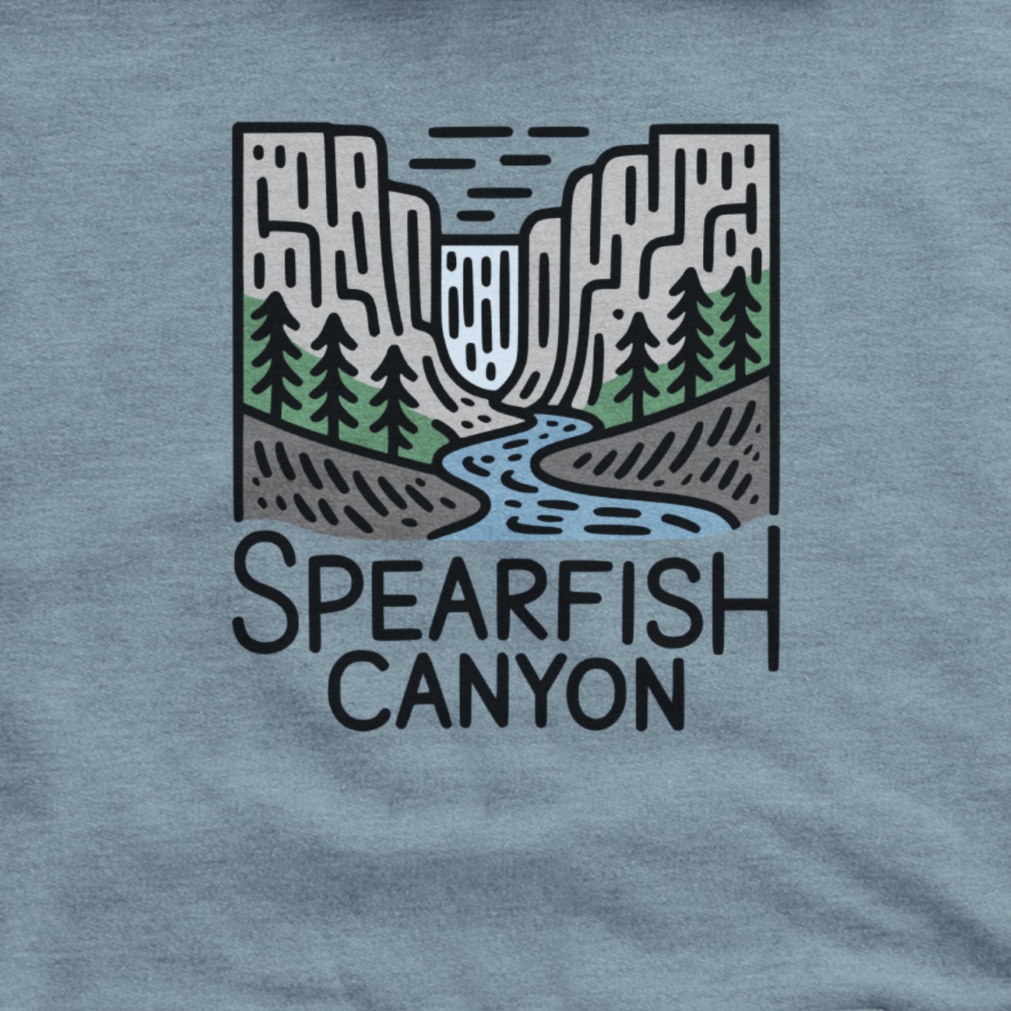 Spearfish Canyon Hoodie Adventure and Outdoors Themed Hoodie