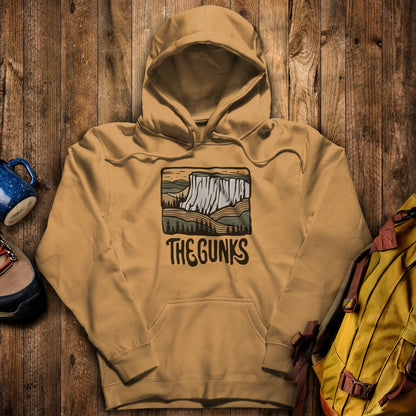 Shawangunk Ridge Hoodie Mustard Adventure and Outdoors Themed Hoodie