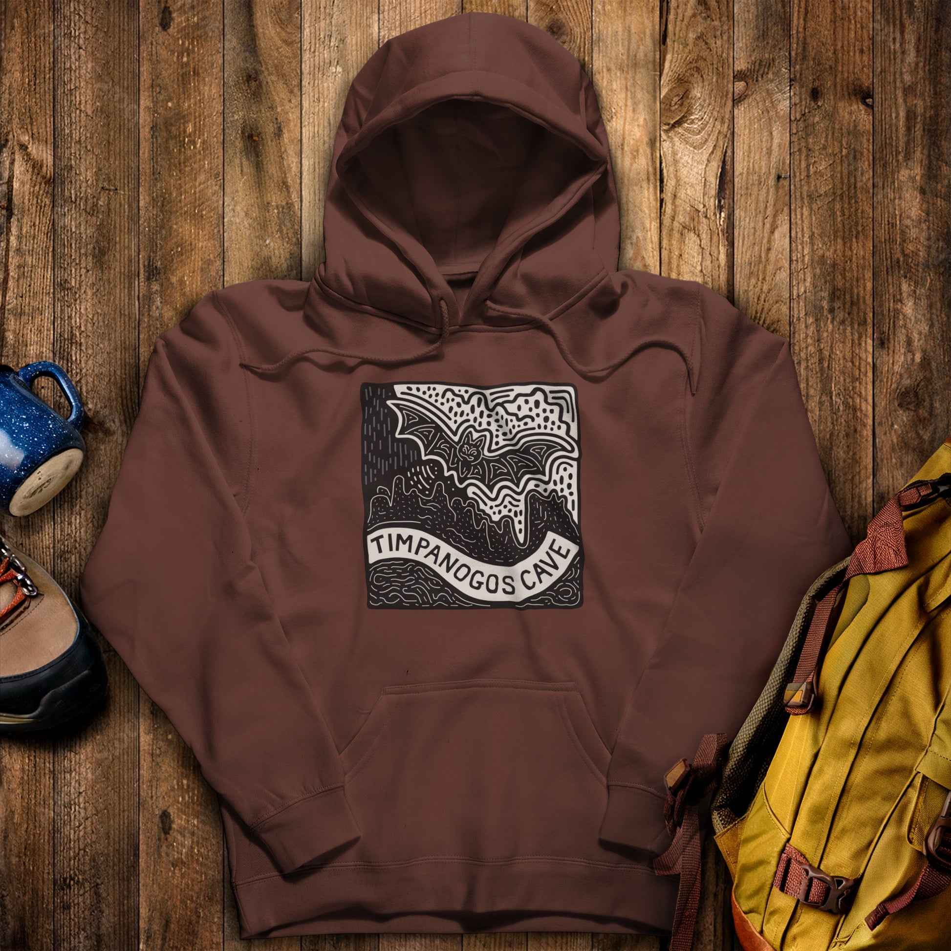 Timpanogos Cave Hoodie Cocoa Adventure and Outdoors Themed Hoodie