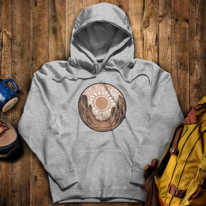 Desert Sun Hoodie Sport Grey Adventure and Outdoors Themed Hoodie