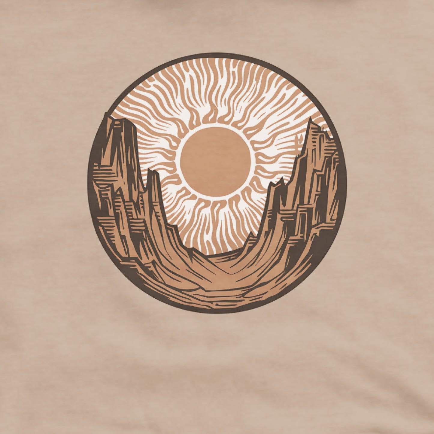 Desert Sun Hoodie Adventure and Outdoors Themed Hoodie