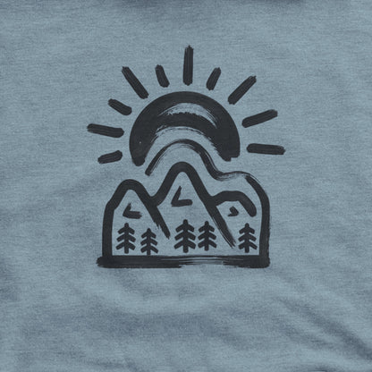 Painted Peaks Hoodie Adventure and Outdoors Themed Hoodie