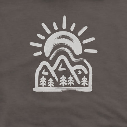 Painted Peaks Hoodie Adventure and Outdoors Themed Hoodie
