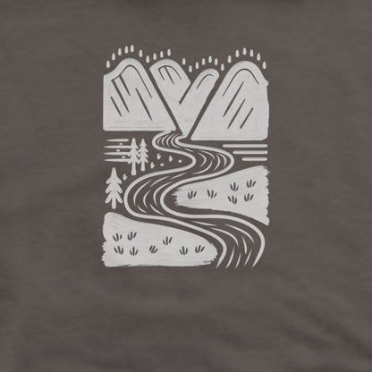Valley Trails Hoodie Adventure and Outdoors Themed Hoodie
