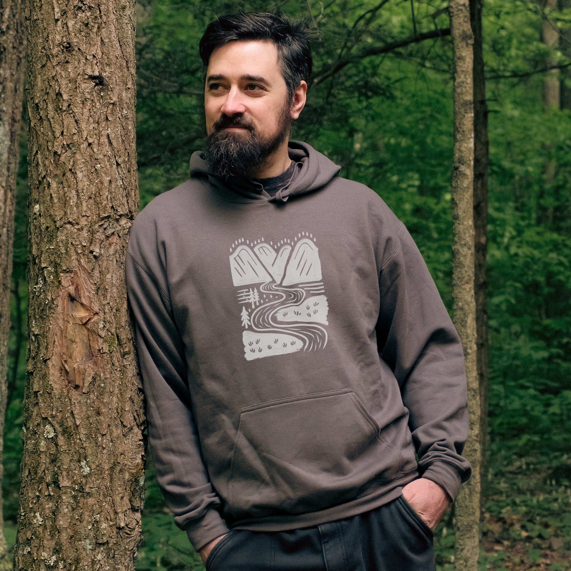 Valley Trails Hoodie Adventure and Outdoors Themed Hoodie