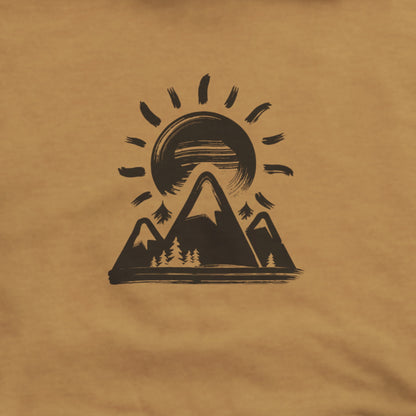 Summit Sunrise Painting Hoodie Adventure and Outdoors Themed Hoodie